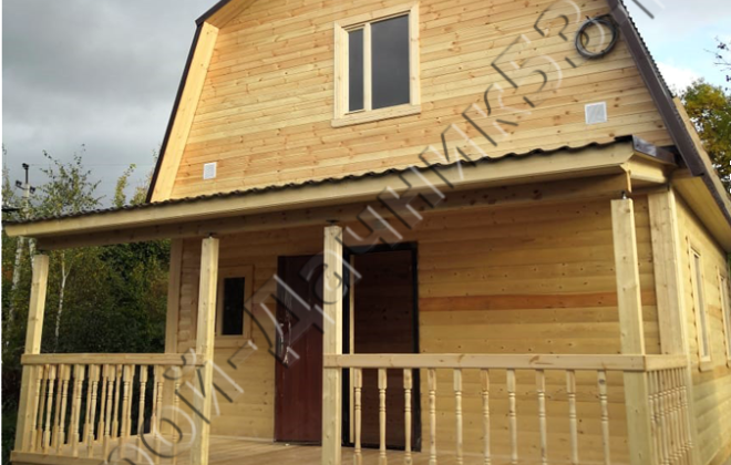 4 Брусовой дом К-11, 6×8, 75 м², Город Тверь, СНТ «Дружба» (1)